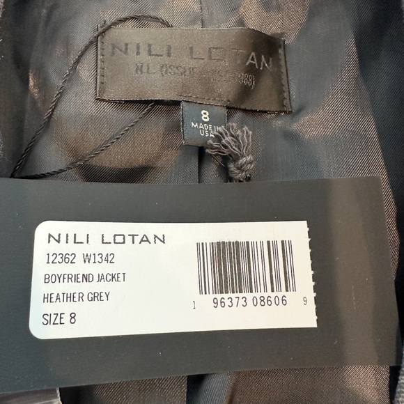 Nili Lotan Boyfriend Jacket in Heather Grey (Sz 8) - Picture 7 of 9